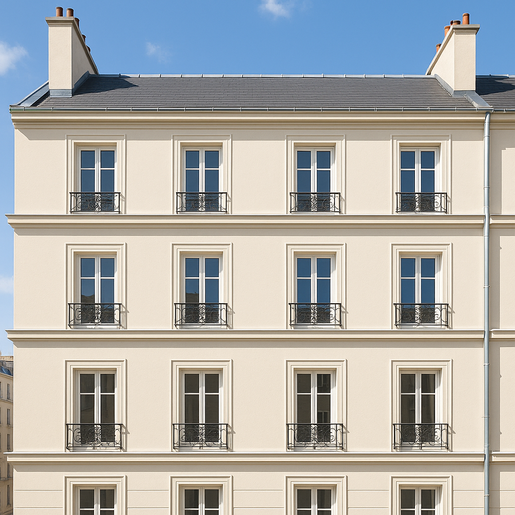 Après — Façade d'immeuble nettoyée