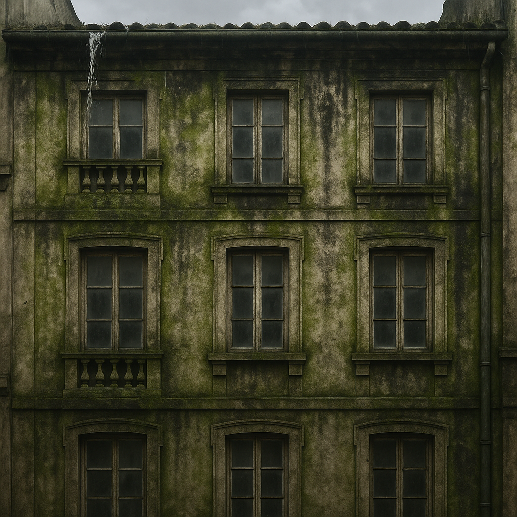 Avant — Façade d'immeuble nettoyée