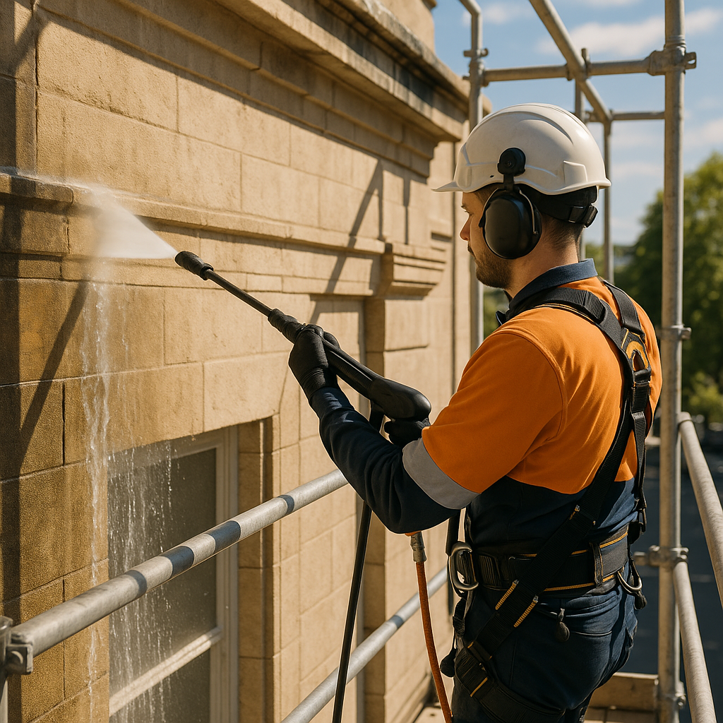 Nettoyage de façades, toitures et extérieurs